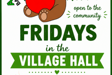 Baby and Toddler group poster 9:30 - 11:30 FRidays in Appleton Village Hall