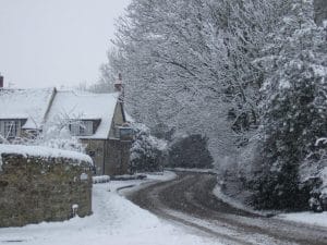 Heavy snow image near The Plough Inn Appleton#