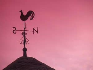 Weather vane on St Laurence Church