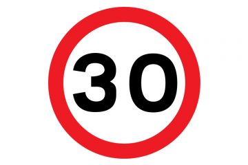 30mph speed sign