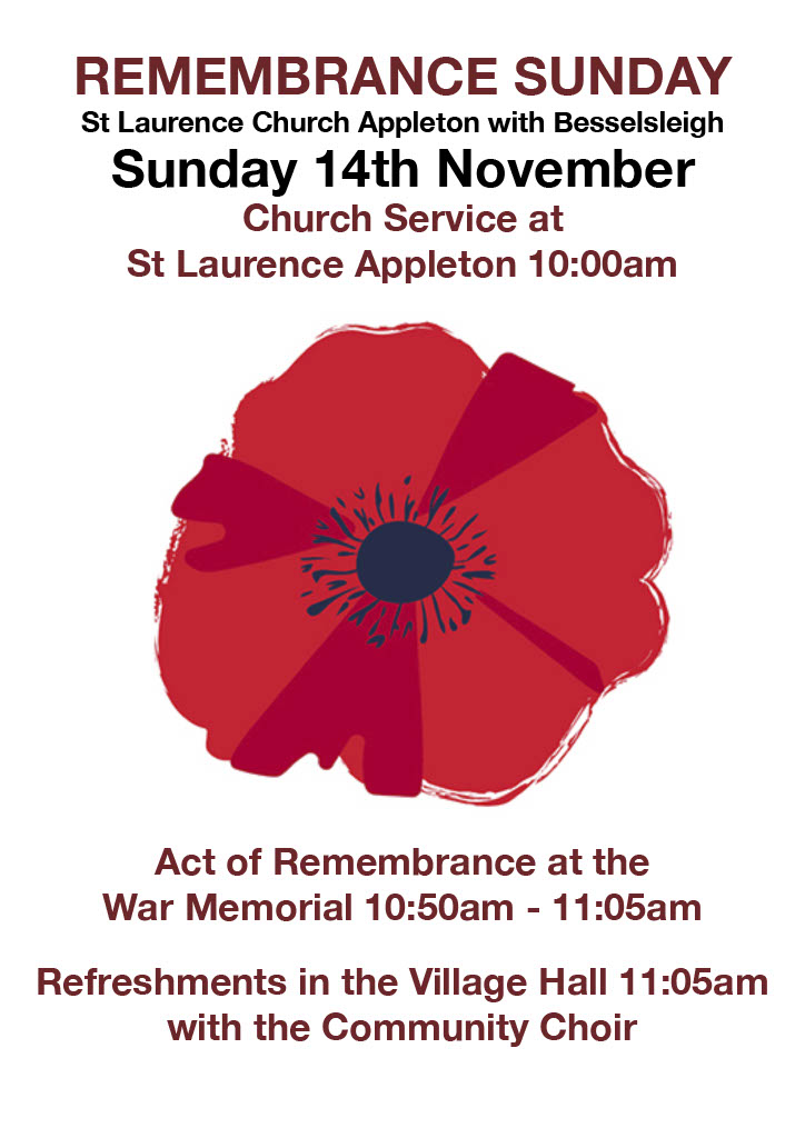 Remembrance Sunday poster