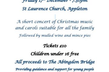 Barratt Family Christmas Concert poster