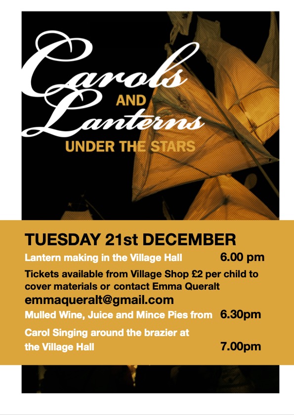 Carols and Lanterns poster