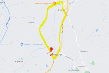 Besselsleigh Diversion Map