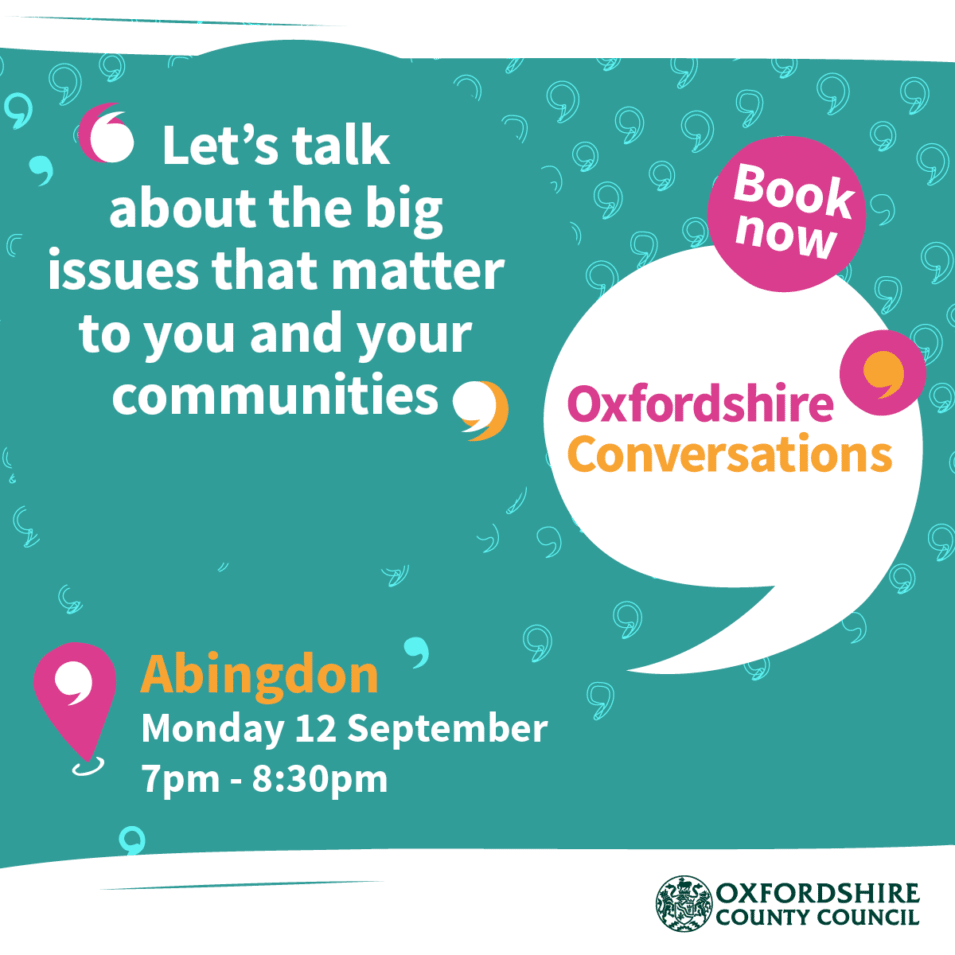 Oxfordshire Conversations Abingdon 12th September poster