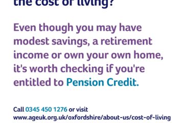 Age Uk Pension Credit poster