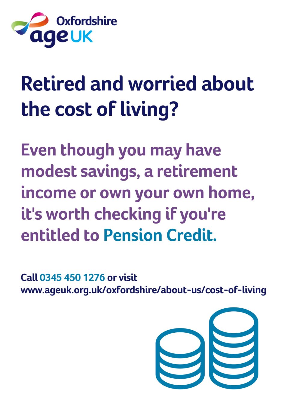 Age Uk Pension Credit poster
