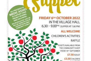 Harvest Supper 6th October poster