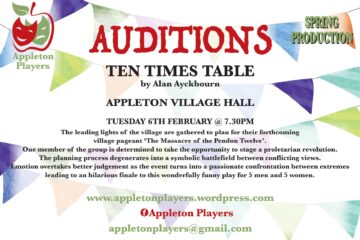 Appleton Players Auditions 6th February 2024 poster