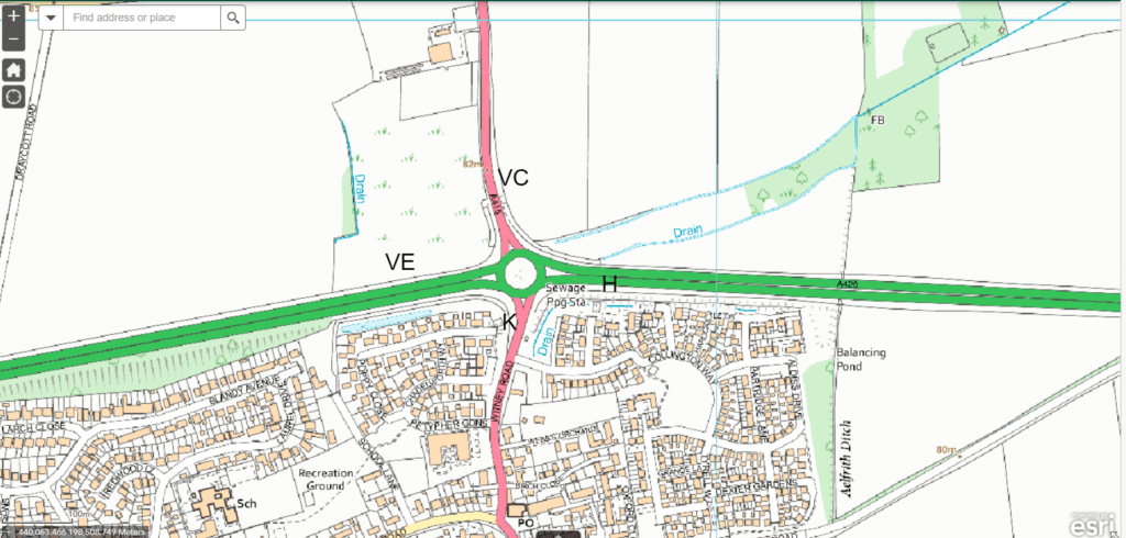 A420 A415 Junction Map March 2024