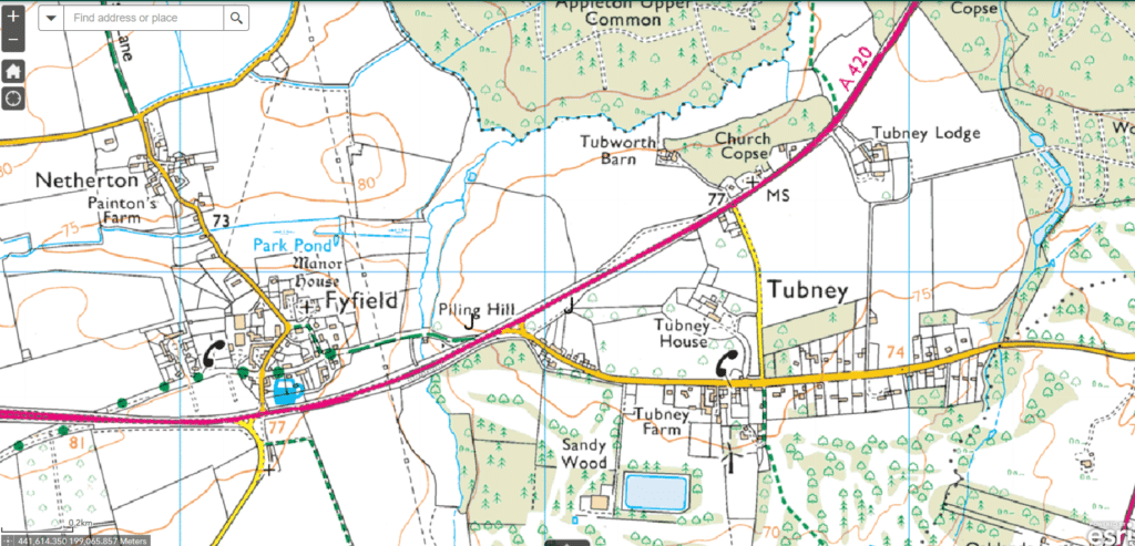 A420 Tubney junction March 2024
