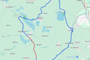 Standlake Newbridge Map 19th and 20th March 2024