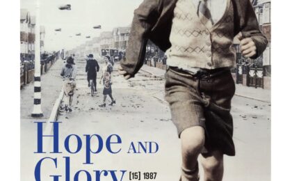 Hope and Glory film night poster. Appleton Village Hall, 8th May, doors open at 7pm.