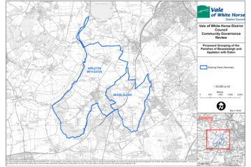 Map of Appleton with Eaton and Besselsleigh parishes
